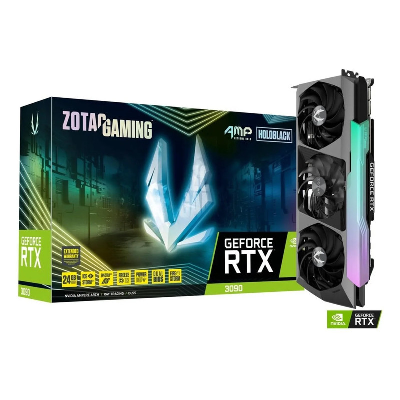 Zotac Gaming GeForce RTX 3090 AMP Extreme HOLO 24GB GDDR6X - كرت الشاشة